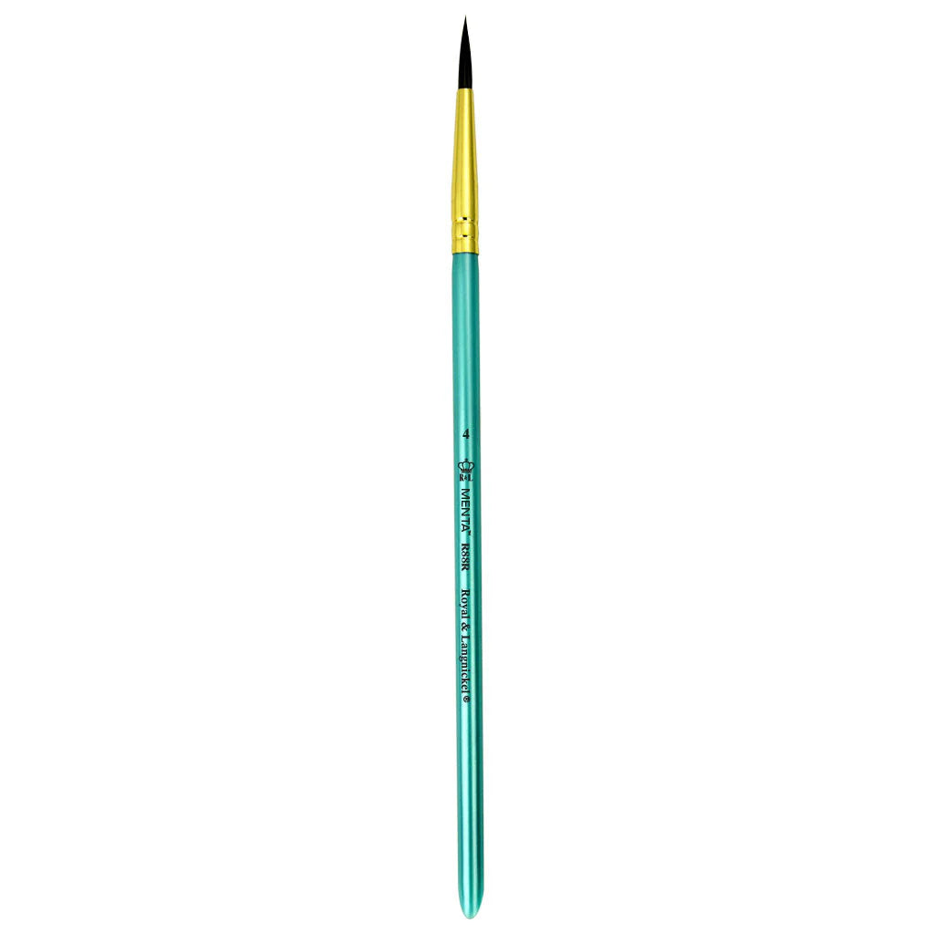 R88R-4 Royal Menta Synthetic Squirrel Round Brush | Ceramic High Quality Art Brush Menta™ 88 Series | ACS