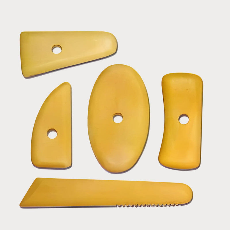 RSET-POT8 ROY5PC WOODEN POTTER'S RIBS