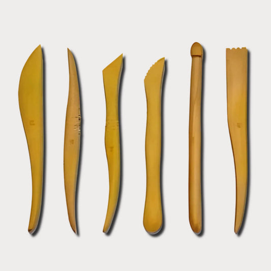 RSET-POT6 ROY6PC 6" WOODEN SCULPTING TOOLS
